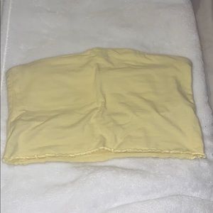 Yellow tube top